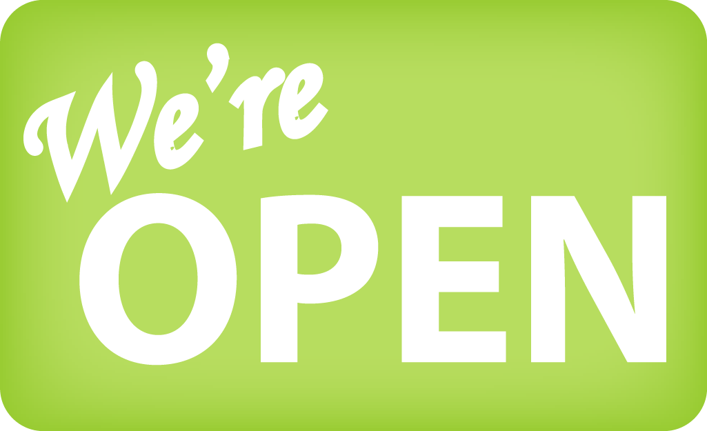 We're open!.